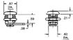 Tool-Operated Cam Lock, Hex, Quarter Turn, Low Profile | Eberhard 521-XA-11
