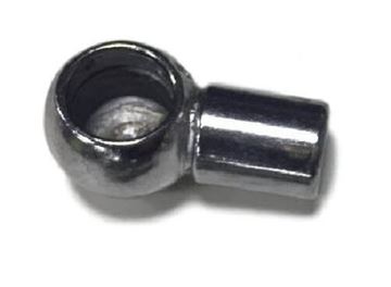 Gas Prop Steel End Fitting, 13mm, M8, Suspa GPES6800524