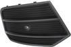 Audi Passenger Side Bumper Grille-Textured Black, Plastic, Replacement RA01550003