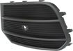 Audi Driver Side Bumper Grille-Textured Black, Plastic, Replacement RA01550004