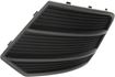 Audi Driver Side Bumper Grille-Textured Black, Plastic, Replacement RA01550006