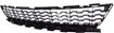 BMW Center Bumper Grille-Primed, Plastic, Replacement RB01530004