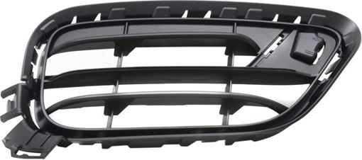 BMW Passenger Side Bumper Grille-Black, Plastic, Replacement RB01550001