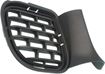 Dodge Passenger Side Bumper Grille-Textured Black, Plastic, Replacement RD01550001