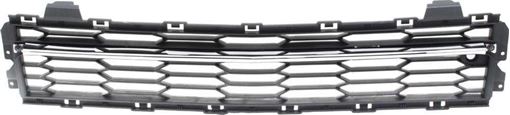 Bumper Grille Replacement Bumper Grille-Chrome Shell w/ Black Insert, Plastic, Replacement REPC015336Q