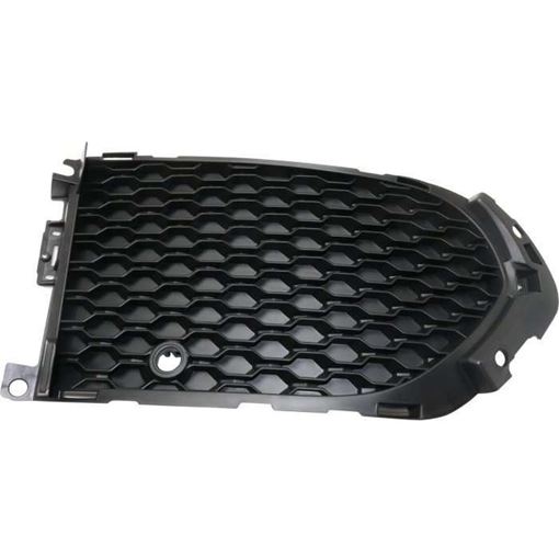 Jaguar Passenger Side Bumper Grille-Textured Black, Plastic, Replacement RJ01550003