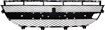 Center Bumper Grille Replacement Series-Black, Plastic, Replacement RM01530011