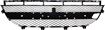 Center Bumper Grille Replacement Series-Black, Plastic, Replacement RM01530011