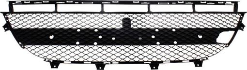 Center Bumper Grille Replacement Series-Black, Plastic, Replacement RM01530011