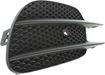 Mercedes Benz Passenger Side Bumper Grille-Textured Black, Plastic, Replacement RM01550003