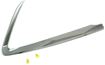 Mazda Front, Passenger Side Bumper Trim-Chrome, Plastic, Replacement RM01610015