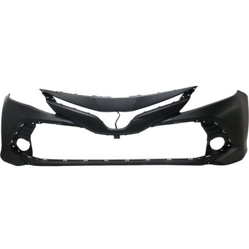 Bumper Cover, Camry 18-18 Front Bumper Cover, Primed, L/Le/Hybrid Le Models, Replacement RT01030016P