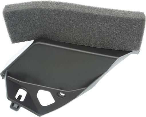 Toyota Front, Driver Side Bumper Filler-Black, Replacement RT04050004