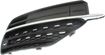 Volvo Passenger Side Bumper Grille-Textured Black Shell w/ Chrome Insert, Plastic, Replacement RV01550005