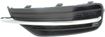 Volvo Driver Side Bumper Grille-Textured Black Shell w/ Chrome Insert, Plastic, Replacement RV01550006