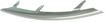 Volkswagen Front, Passenger Side Bumper Trim-Chrome, Plastic, Replacement RV01610001