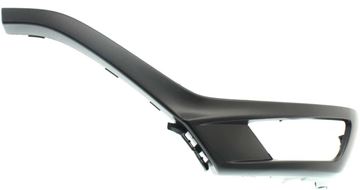 Volvo Front, Driver Side Bumper Trim-Black, Plastic, Replacement RV01610004