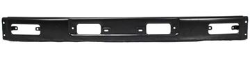 Front, Center Bumper Replacement Bumper-Painted Black, Steel, Replacement 3257