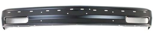 GMC, Chevrolet Front Bumper-Painted Black, Steel, Replacement 6940