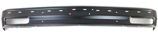 GMC, Chevrolet Front Bumper-Painted Black, Steel, Replacement 6940
