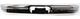 Rear Bumper Replacement Bumper-Chrome, Steel, Replacement 7389-1