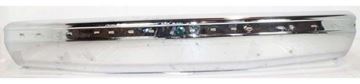 Bumper, Bronco/F-Series 87-91 Front Bumper, Chrome, W/ Impact Strip Holes, W/O Brackets, Replacement 7775-1