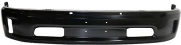 Front, Lower Bumper Replacement Bumper-Painted Black, Steel, Replacement REPD010114P