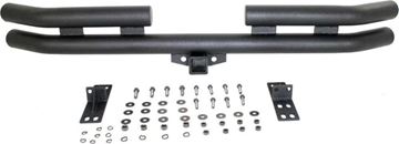 N-Dure Bumper, Vndr # 6-85021|Jeep Products||Rear Dbl Tube Bmpr W/Rcvr|Textured Black, N-Dure REPJ542401