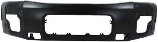 Nissan Front Bumper-Painted Black, Steel, Replacement REPN010112