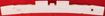 Replacement REPN011708 front bumper absorber, rear face view