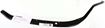 Mitsubishi Front, Driver Side Bumper Bracket-Steel, Replacement M013104