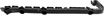 Chrysler Rear, Driver Side Bumper Bracketr Bracket-Plastic, Replacement REPC762726
