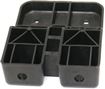 Chevrolet Rear, Driver Or Passenger Side Bumper Bracket-Plastic, Replacement REPC763103