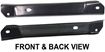 Ford Front, Driver Side Bumper Bracket-Steel, Replacement REPF013122