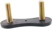Lincoln, Ford Front, Driver Or Passenger Side Bumper Bracket-Steel, Replacement REPF013502