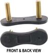 Lincoln, Ford Front, Driver Or Passenger Side Bumper Bracket-Steel, Replacement REPF013502