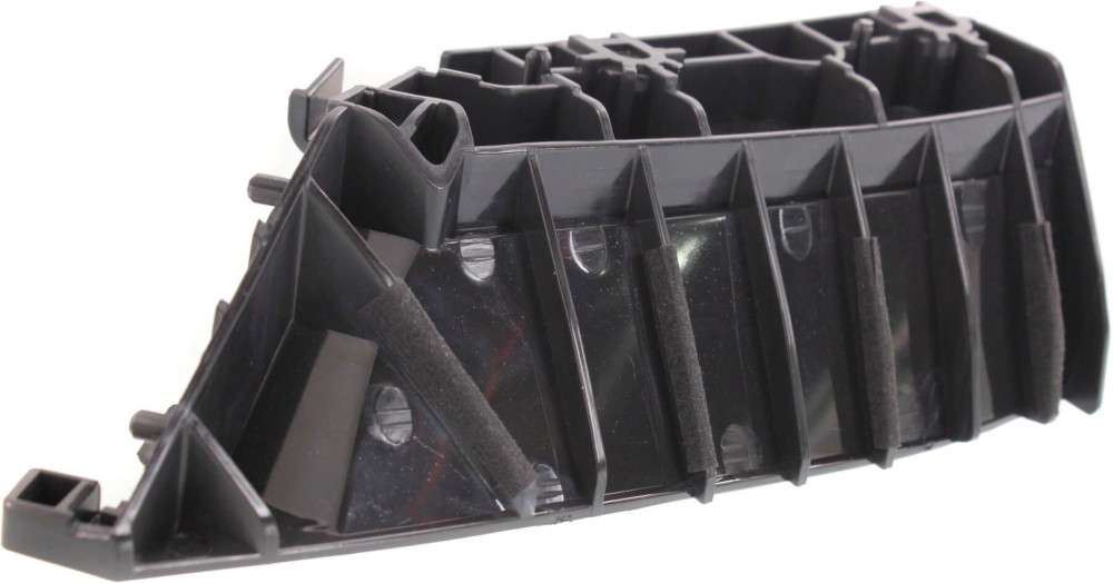 Front Bumper Bracket Set (Pair) For 2014-2022 Infiniti Q50 - Driver & Passenger Side, Black ABS