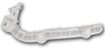 Mitsubishi Front, Passenger Side Bumper Bracket-Steel, Replacement REPM013125