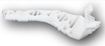 Mazda Rear, Driver Side Bumper Bracketr Bracket-Steel, Replacement REPM762704