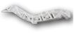 Mazda Rear, Driver Side Bumper Bracketr Bracket-Steel, Replacement REPM762704