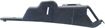 Mazda Rear, Passenger Side Bumper Bracketmper Bracket-Plastic, Replacement REPM762717