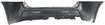 Chevrolet Rear Bumper Cover-Primed top; Textured bottom, Plastic, Replacement C760111P