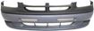 Dodge Front Bumper Cover-Primed top; Textured bottom, Plastic, Replacement D010310P