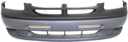 Dodge Front Bumper Cover-Primed top; Textured bottom, Plastic, Replacement D010310P