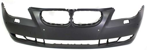 Bumper Cover, 5-Series 08-10 Front Bumper Cover, Primed, W/O M Pkg, W/ Park Dist Ctrl Snsr Holes, Sdn/Wgn, Replacement REPB010332