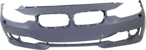 Bumper Cover, 3-Series 12-15 Front Bumper Cover, Prmd, W/O M Sport Line, W/ Hlw/Pdc Holes/Cam, W/O Ipas, Modern/Luxury/Sport Line Mdls, Sdn/Wgn, Replacement REPB010355P