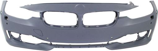 Bumper Cover, 3-Series 12-15 Front Bumper Cover, Prmd, W/O M Sport Line, W/ Hlw/Pdc Holes/Ipas/Cam, Modern/Luxury/Sport Line Mdls, Sdn/Wgn, Replacement REPB010359P