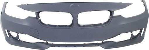 Bumper Cover, 3-Series 12-15 Front Bumper Cover, Prmd, W/O M Sport Line, W/O Hlw/Pdc Holes/Ipas/Cam, Modern/Luxury/Sport Line Mdls, Sdn/Wgn, Replacement REPB010364P