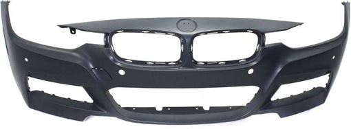 Bumper Cover, 3-Series 13-18 Front Bumper Cover, Prmd, W/ M Sport Line, W/O Hlw Holes/Ipas, W/ Pdc Snsr Holes/Cam, Sdn/Wgn, Replacement REPB010399P