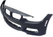 Bumper Cover, 3-Series 13-18 Front Bumper Cover, Prmd, W/ M Sport Line, W/O Hlw And Pdc Snsr Holes, Sdn/Wgn, Replacement REPBM010301P